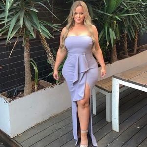 Lavender evening dress